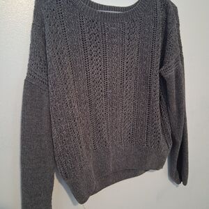 Cozy Gray Knit Sweater